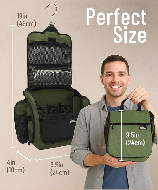 DD D&D Wanderlust D&D Hanging Travel Toiletry Bag for Men and Women – Cosmetics, Makeup and Toiletries Organizer Kit with 10 Compartments