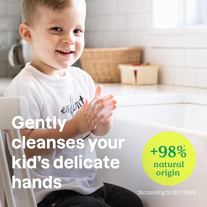 ATTITUDE Foaming Hand Soap for Kids, EWG Verified, Dermatologically Tested, Plant- and Mineral-Based Ingredients, Vegan, Watermelon & Coco, 10 Fl Oz