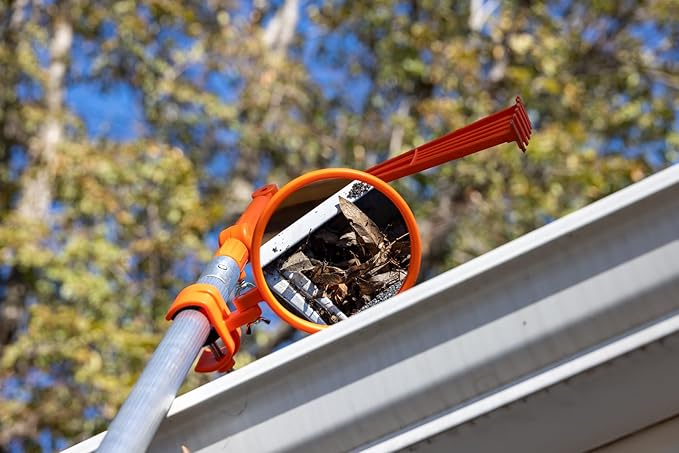 Large Inspection Mirror for Extension Pole – Expandable Inspection Mirror for Roof, Gutter, Duct, Under Vehicle & Car Checks – Retractable Security Mirror on a Stick for Inspection