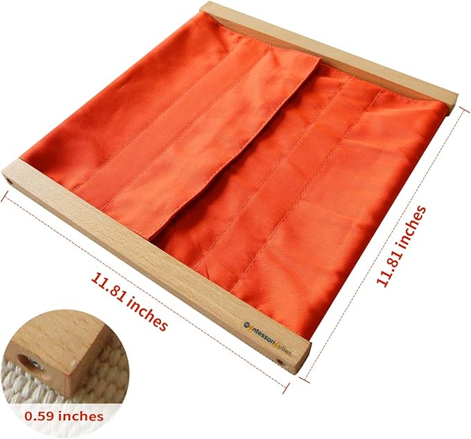 MONTESSORI OUTLET Snapping Frame | Practical Life Skill Tool for Toddlers & Preschoolers | Learn to Snap Clothes, Develop Fine Motor Skills & Independence (Ages 3-6)