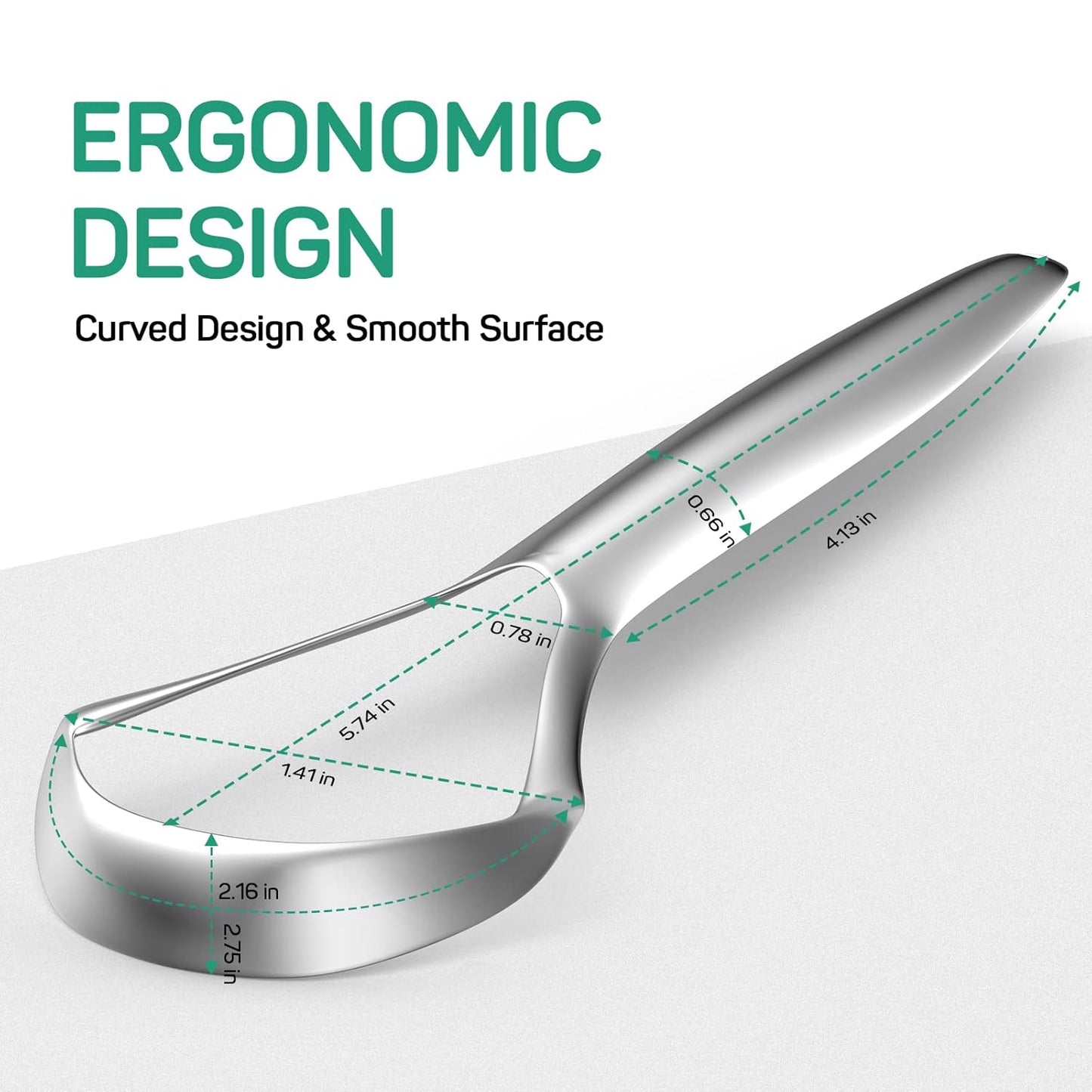 RONAVO Tongue Scraper for Adults (3 Pack), Reduce Bad Breath, Metal Tongue Scraper, Easy to use & Clean, with Travel Case for Home, Travel and On-the-Go