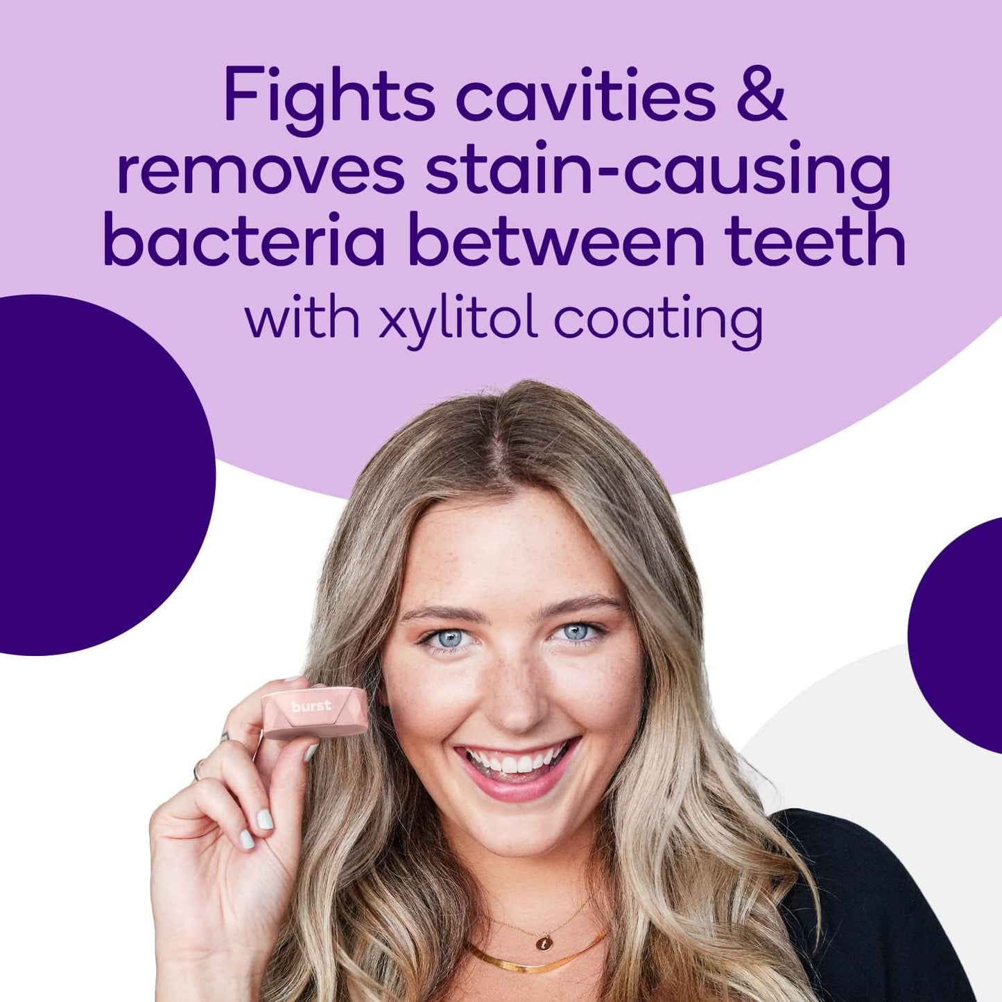 BURST Expanding Dental Floss Refills (32 Yards/3 Pack) | Mint Eucalyptus Aroma Bobbins | Woven Tooth Floss | Stain-Absorbing | Vegan | Paraben, BPA & Cruelty-Free | Smart Expanding Floss Refills