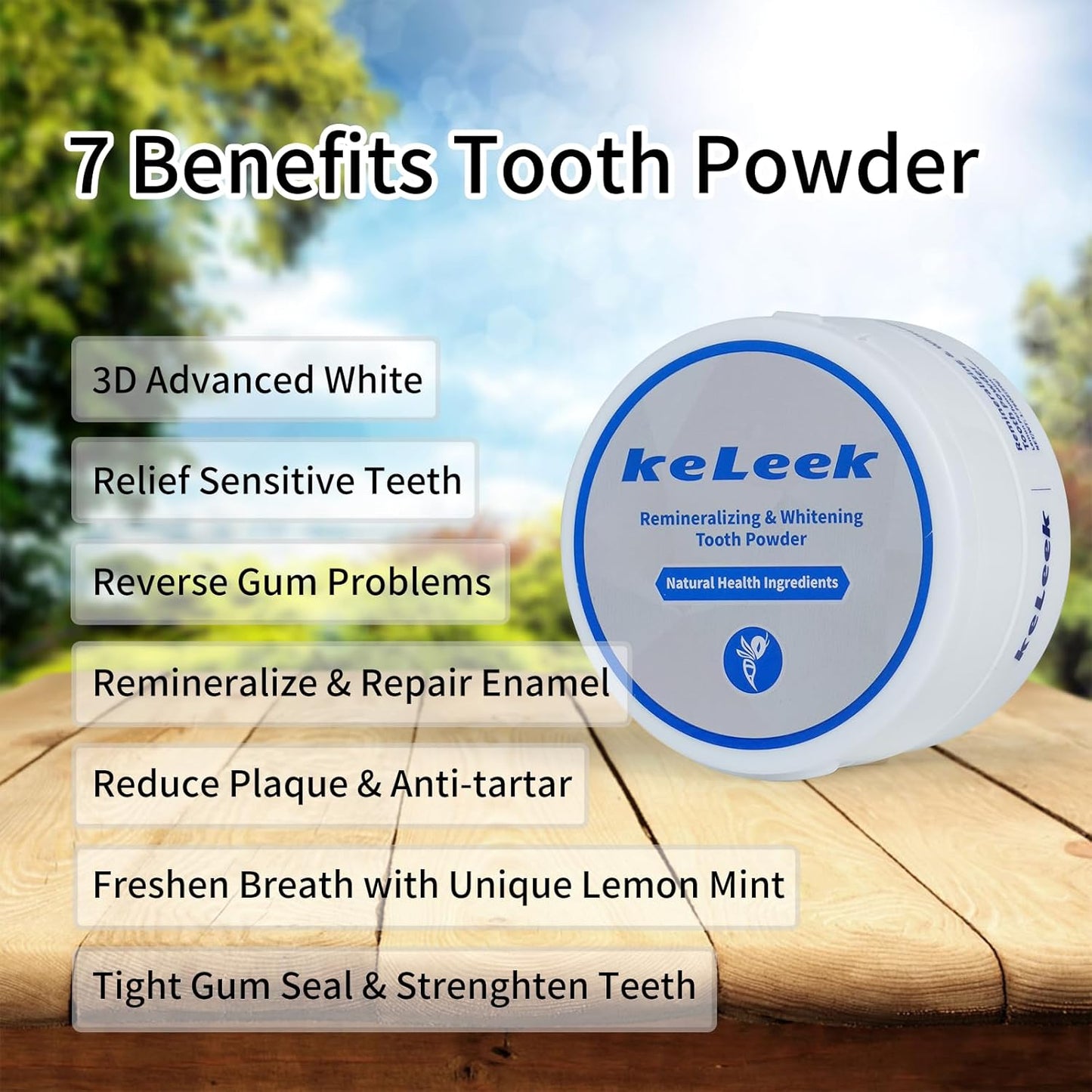 7 Benefits Hydroxyapatite Remineralizing Whitening Tooth Powder Toothpaste - Natural Bee Wasp Venom Teeth Powder for Enamel Repair,Sensitive Relief, Gum Treatment, Fights Plaque