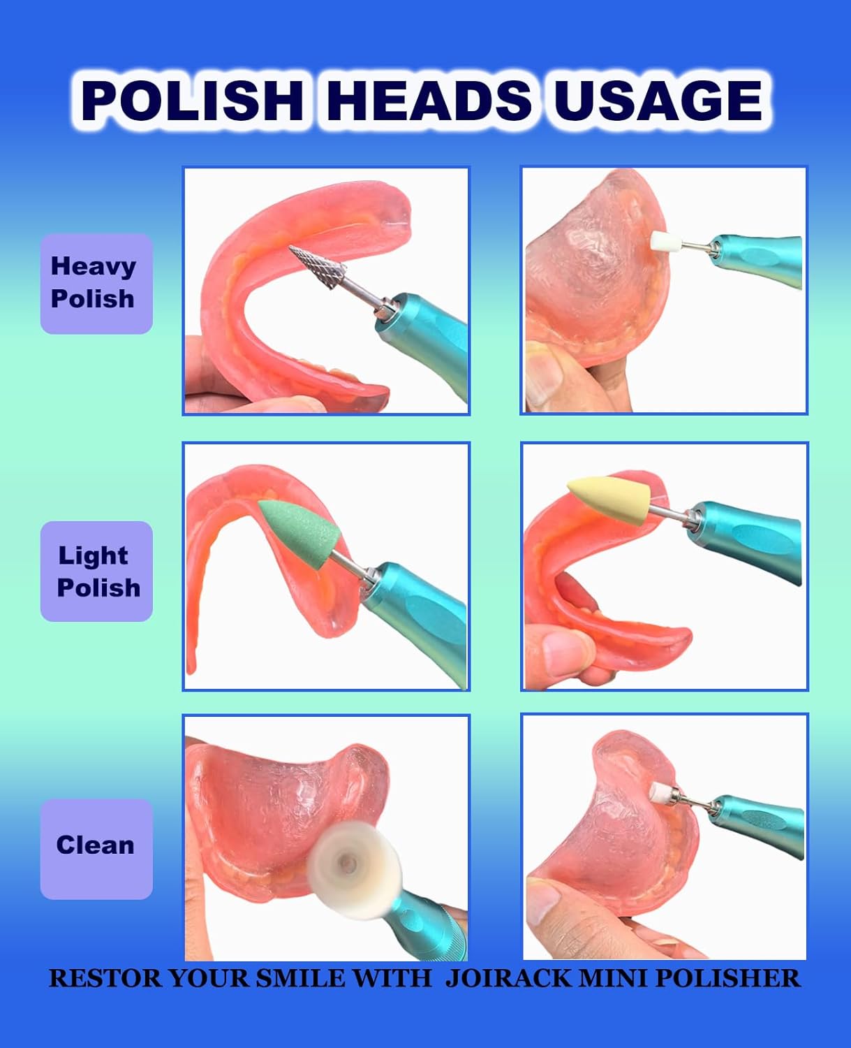 Cordless Repair Kit 35000 RPM Mini Polisher for Edge Correction, Stains Remove and Surface Finishing, Includes 16 Polishing and Cleaning Attachments and Storage Box