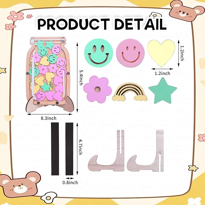 GdosRuth Classroom Reward Jar Magnetic Reward Jars for Kids Behavior Reward Chart for Kids Positive Behavior Jar Potty Training