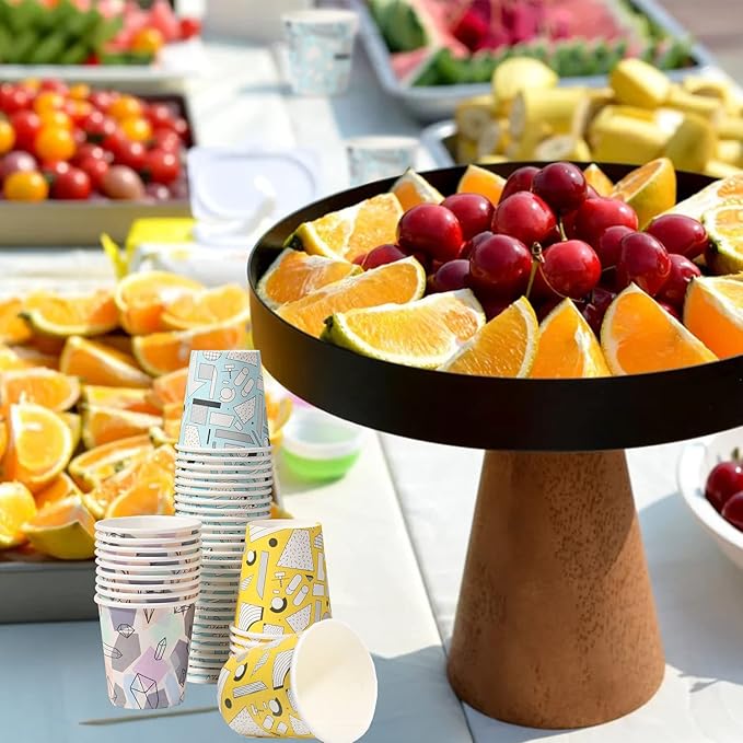 Lamosi 5 oz Paper Cups 300 Pack, Small Paper Cups, 5 oz Disposable Bathroom Cup for Mouthwash, Parties, Picnics and Barbecues