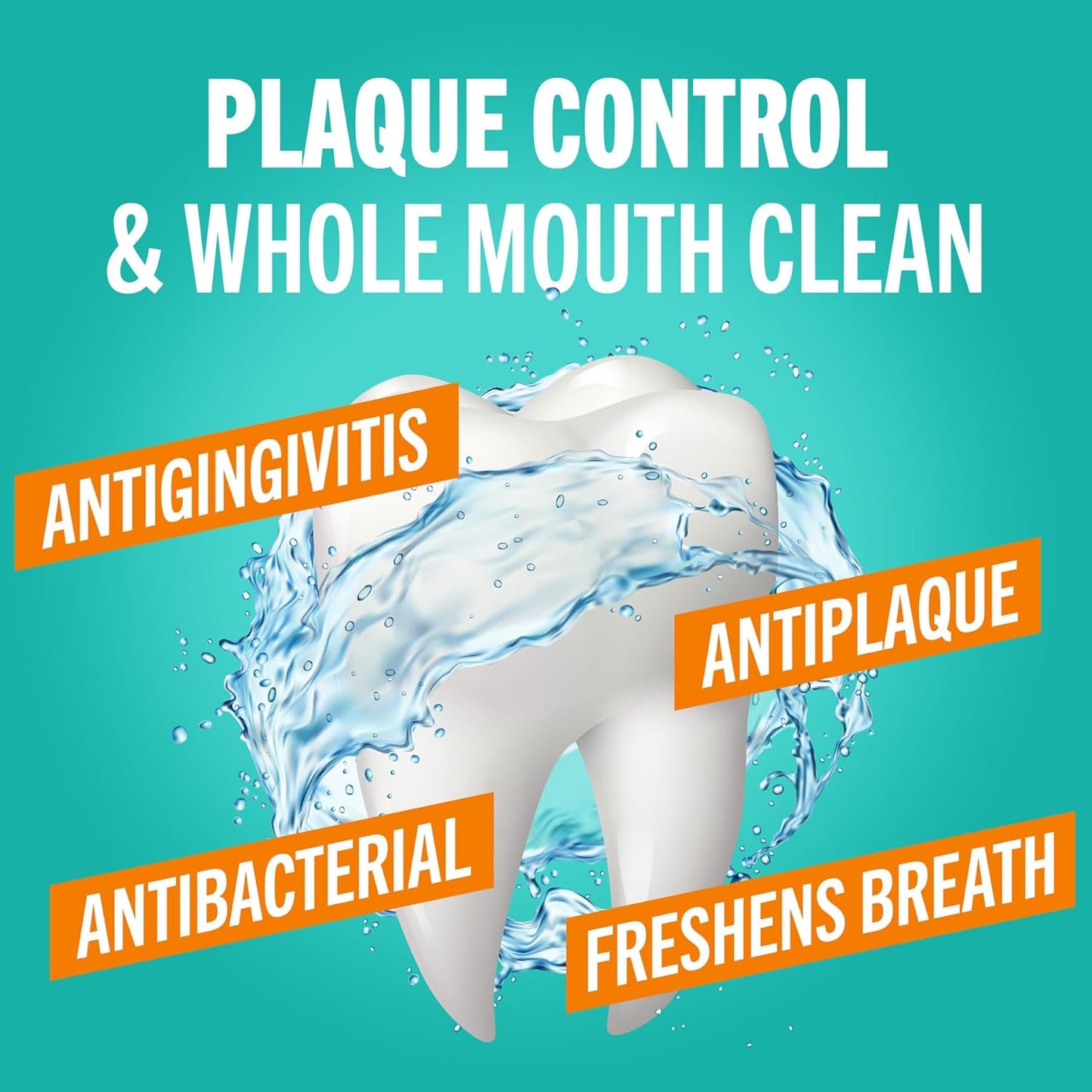 TheraBreath Plaque Control Pre-Brush Oral Rinse, Refreshing Mint Flavor, Antigingivitis and Antiplaque Rinse, Dentist Formulated, Alcohol Free, 16 Fl Oz (Pack of 2)