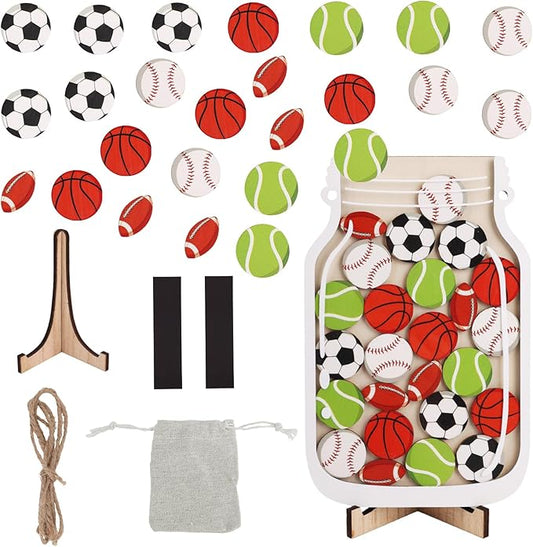 Magnetic Reward Jar for Kids, Personalized Ball Children Reward Jar and Tokens Classroom Incentive System Good Behavior Chart Management Tool Essentials for Boys & Girls Potty Training