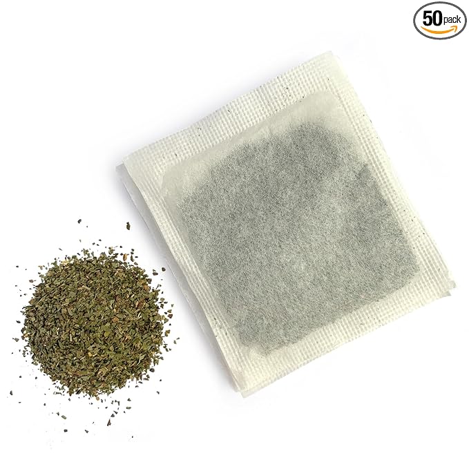 Monterey Bay Herb Co. Peppermint Tea | 200 Tea Bags | Caffeine Free | Bulk Tea | Soothes Digestion & Belly | Herbal Tea