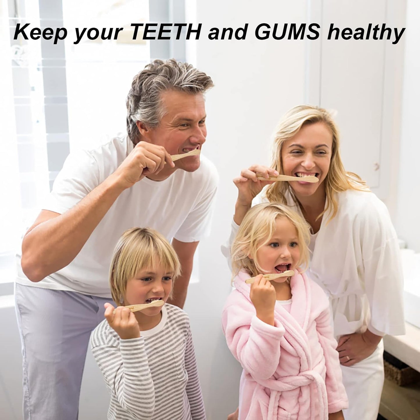 Bamboo Toothbrushes Soft Bristles Adult - 8 Pack Eco-Friendly Bamboo Toothbrushes Individually Wrapped - Sealed Soft Bristle Toothbrush - Biodegradable Natural Wooden Toothbrush