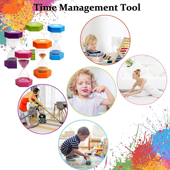 Sand Timer, Hourglass Sand Timer, Kitchen Timer Digital for Cooking, Clock Timer, for Games, Classroom, Kitchen, Toothbrush Timer, Decoration, 30 Minutes, Green