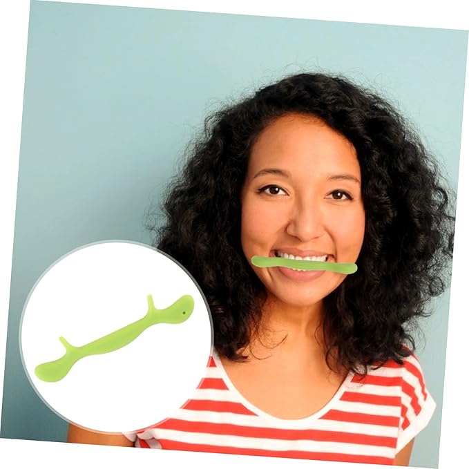 FRCOLOR 2pcs Smile Trainer Silicone Face Portable Mouth Muscle Tightener for Cheek Chin Exercise Healthy Material for Youthful Vibrant Faces Easy to Use Compact Design