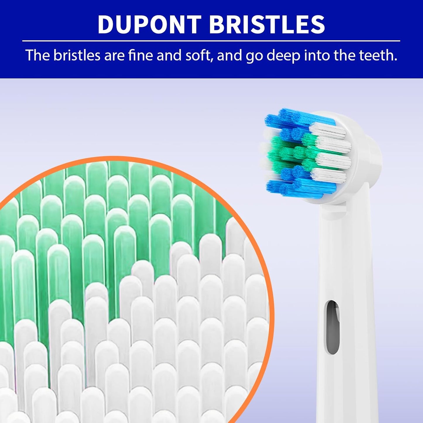 16 Pack Replacement Heads Compatible with Oral B Braun Electric Toothbrush Pro 1000/9000/ 5000/3000/8000