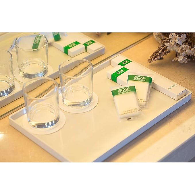 ECO amenities Body Wash Sachets - Hotel Soap & Travel Essentials - Bulk Body Wash Packets & Travel Toiletries - Aromatherapy Green Tea Gel - 0.35 Fl Oz, Pack of 300