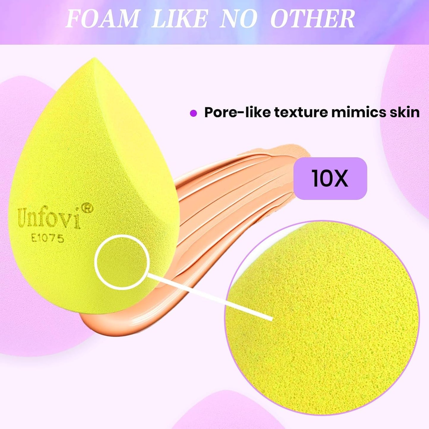 7-Pack Makeup Sponges Set, Cosmetic Sponge for Foundation & Concealer, Latex-Free Reusable Beauty Face Blender, Soft Makeup Blenders for Liquid, Cream, Powder Wet/Dry Application (Multi)