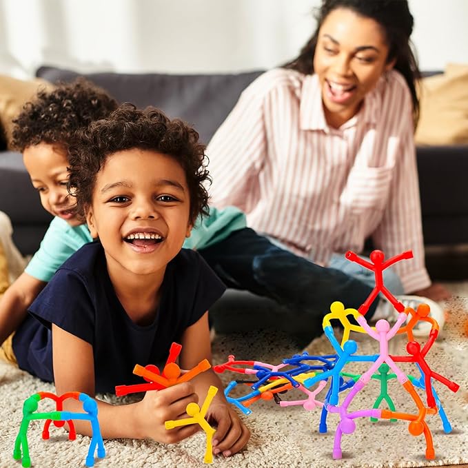 24Pcs Magnetic-People-Magnet-Men, Magnetic Travel Toys for Kids, Creative, Portable and Educational, Funny Magnets for Kids, Small Toys for Classroom Prizes, Easter Egg Stuffers, Office