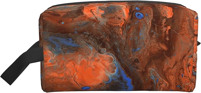 Marble Texture Toiletry Bag for Women Men Portable Travel Wash Bag Waterproof Gym Shaving Toiletries Cosmetic Organizer Bag, Shower Bathroom Toiletries Accessories Makeup Bag with Handle