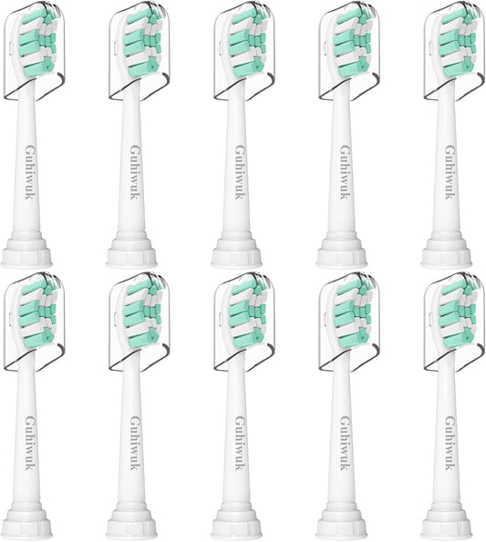 Replacement Toothbrush Heads for Philips Sonicare: Electric Toothbrush Replacement Heads Compatible with Sonicare Plaque Control ProtectiveClean 4100 5100 6100 C2 G2 W2,10 Pack