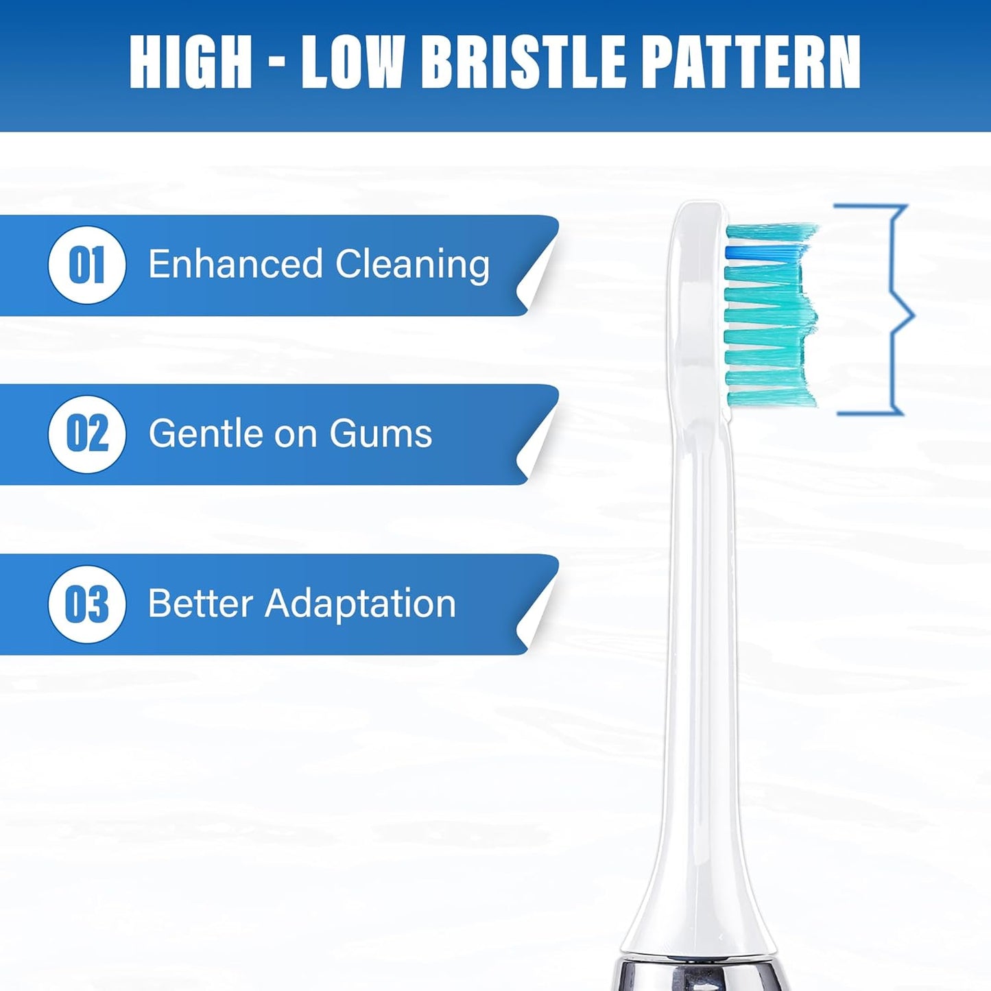 LED Whitening Electric Toothbrush – Waterproof, Sonic Brush with 6 LED Lights for Whitening, Soft Bristles, Rechargeable, Travel Case Included – Ideal Electric Toothbrush for Adults