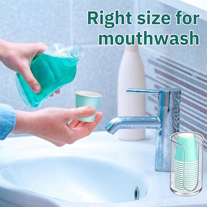 100 Pack 3oz Paper Cups, Paper Coffee Cups, Disposable Hot Cups for Water, Juice, Coffee or Tea, Ideal for Water Coolers, Party, Home and Office, 100 Pcs