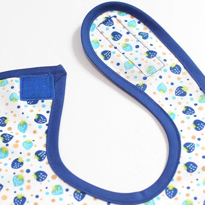 Full Coverage Waterproof Feeding Bib for Toddlers – Extra Long Apron Bib for Mealtime, Self-Feeding, High Chairn