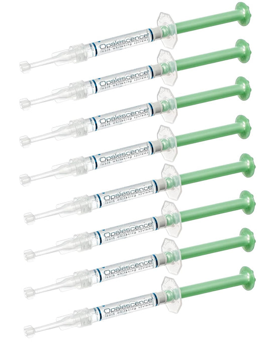 Opalescence 35% Gel Syringes Teeth Whitening - Refill Kit (8 Count) Carbamide Peroxide. Made by Ultradent, in Cool Mint Flavor. Tooth Whitening Refill Syringes 5197-4