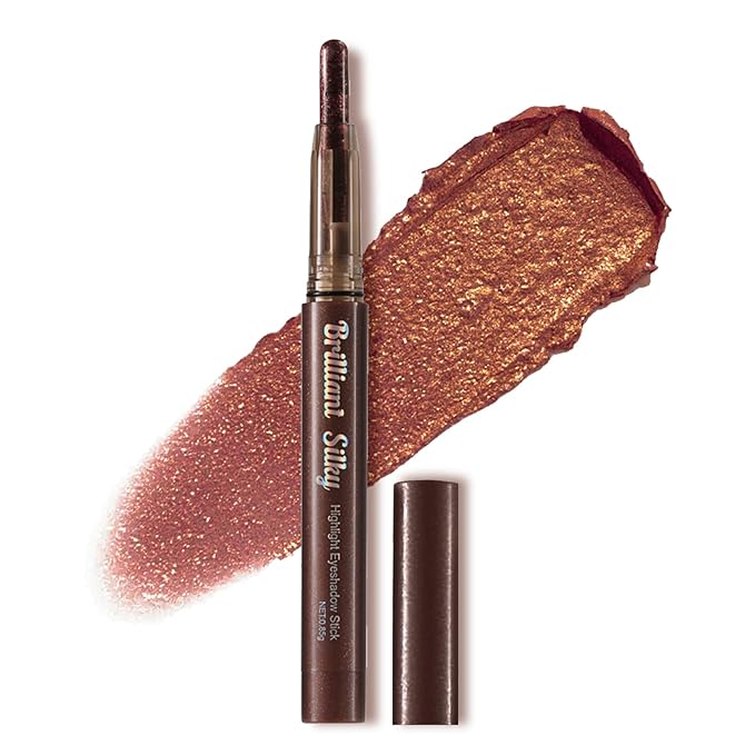 Aurora Purple Glitter Cream Shimmer Eyeshadow Sticks, Multichrome Matte Eye Shadow Stick, Waterproof and Long-Lasting Smooth Cream Eye Highlighter Stick Makeup for Women, 3 Aurora Purple Twilight