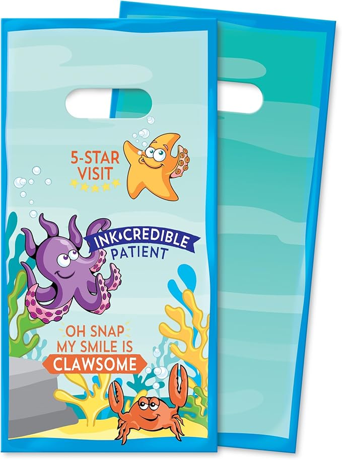 Practicon SmileGoods Dental Hygiene Kit, Makes 72 Dental Care Giveaways with Toothbrush, Toothpaste, Flossers and Bag (FlosSeas)