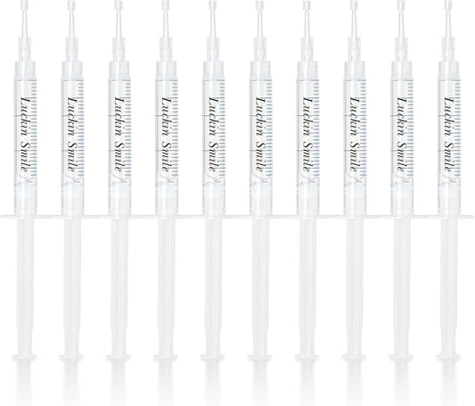 LUCKIN SMILE 10 * 3ML Teeth Whitening Gel Refill, 22% Carbamide Peroxide Suitable for Sensitive Teeth Whitening, 60 Whitening Treatments, Teeth Whiteners Used in Conjunction with Teeth Whitening Kit