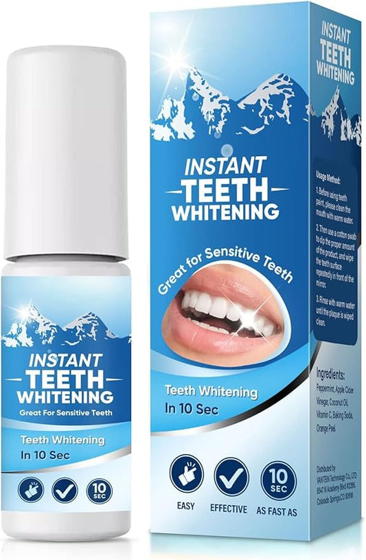 Tooth Paint, Teeth Whitening Paint, Instant White Tooth Paint, Tooth Polish Uptight White, Portable and Simple, Blue
