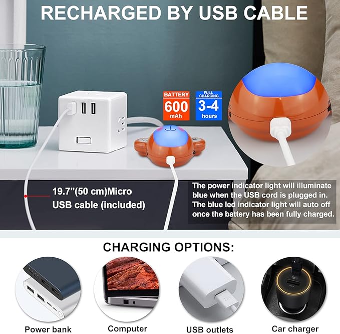 Musical Timer for Kids, Rechargeable Battery 2 Minute Toothbrush Timer and 20 Seconds Bathroom Hand Wash Timers with LED Color Light, 3 Volume Options Musical Timers for Bathroom