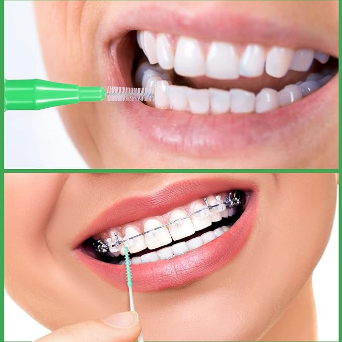 Patelai 350 Pieces Interdental Brush Tooth Floss Tooth Cleaning Tool Toothpick Dental Flossing Head Oral Flosser Soft Picks Refill Dental Flosser Toothpick Cleaners(Cute Colors)