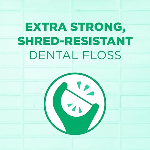 GUM Professional Clean Floss Picks - Extra Strong Shred-Resistant Floss, Easy Grip Handle - Dental Flossers for Adults - Fresh Mint Flavor, 90 Count