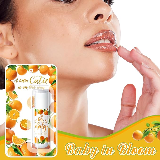 30 Pack a Little Cutie Baby Shower Games Prizes Party Gifts Bulk Lip Balms Favors for Winners Adults Guests Gender Reveal Favors Decorations Baby Shower Souvenirs Gift Bags Stuffers