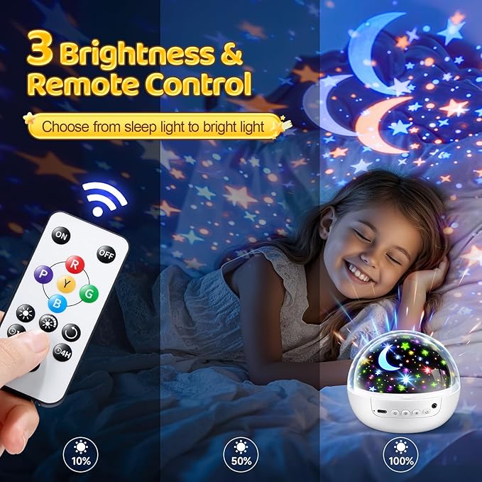 Dinosaur Toys for Kids 2-7, 【Remote+3 Films+93 Effects】 Dinosaur Toys for Kids 3-5, 【3 Timer+5 Brightness】 Baby Sensory Toys, Toddler Sensory Toy, Dinos Toys, 3 Year Boy Birthday Gifts