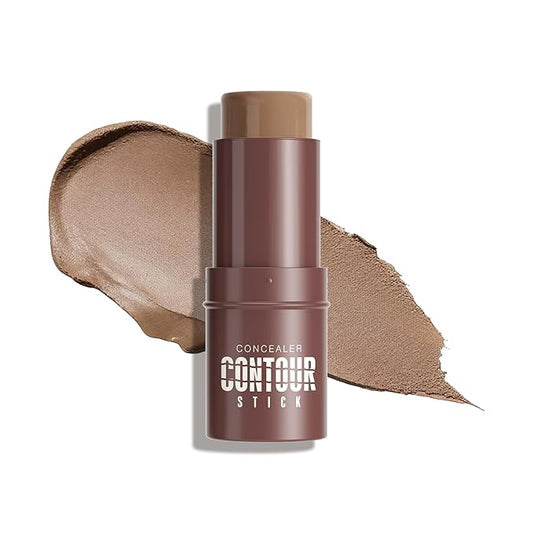 Cream Contour Stick, Cool Toned Contour & Sculpt Stick for Natural Sculpted Face Makeup, Creamy Texture & Non Cakey, Long Lasting Cream Bronzer Stick, Buildable & Highly Pigmented (10 Mocha)