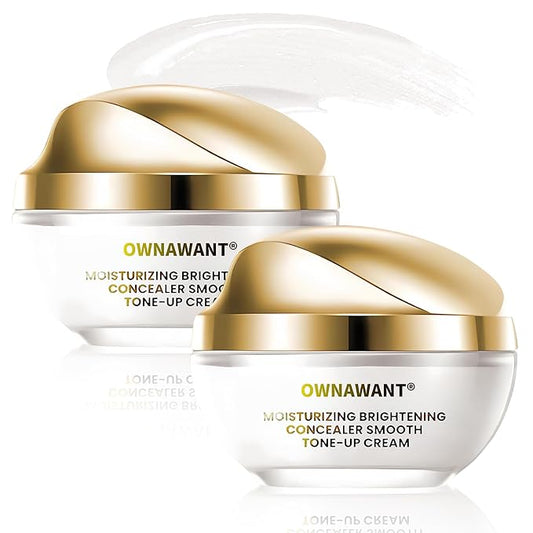 crema de maquillaje, Moisturizer brightening concealer smooth, tone up cream (2PCS)
