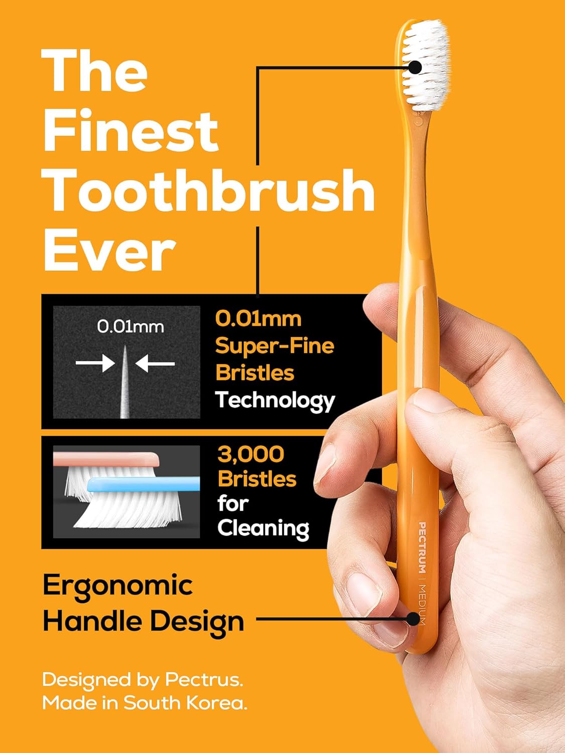 Extra Soft Manual Toothbrush Pack, 6 Count, Deep Cleaning Flossing Toothbrushes for Sensitive Teeth & Receding Gums, Tapered Bristles for Adults & Elders, Help Plaque Removal, Assorted Colors