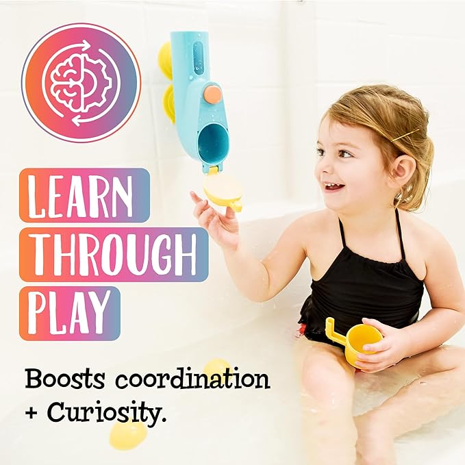 Fill N' Splash Submarine Bath Toy - Bath Toys for Toddlers 1-3 - 4 - 5 Years Old Bath Tub Toys for Boys & Girls - Toddler Bath Toys - Bathtub Toys