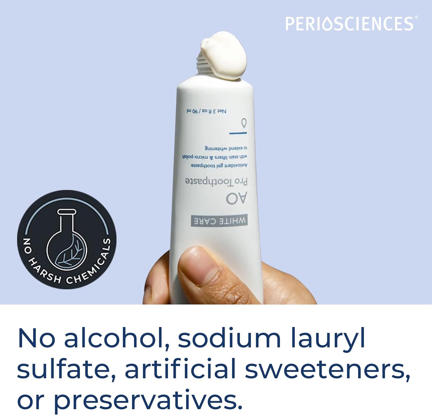 PerioSciences AO Pro Post Whitening Toothpaste with Nano Hydroxyapatite, Remineralizing, 3 fl oz / 90ml