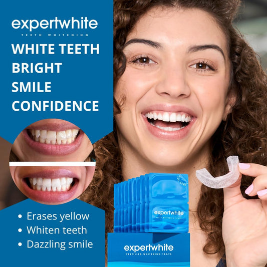 Max Glow Trays – 12HP Prefilled Teeth Whitening Trays – 10 Treatments, 12% Hydrogen Peroxide Gel. Custom-Fit. Enamel Safe. On-The-Go Better Than Strips. Suitable Sensitive Teeth.