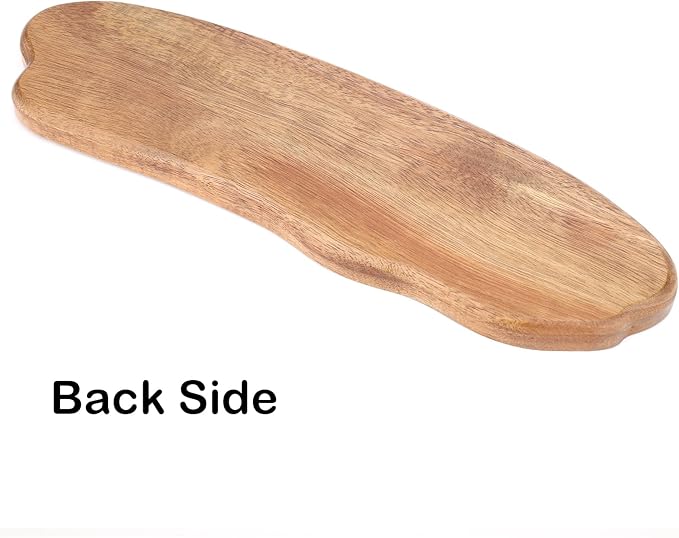 Fermus Wooden Tray 12.7 Inch Long Jewelry Dish Cosmetics Organizer Bathroom Clutter Wood Decorative Serving Platter Small Storage Tray, Cloud Shape