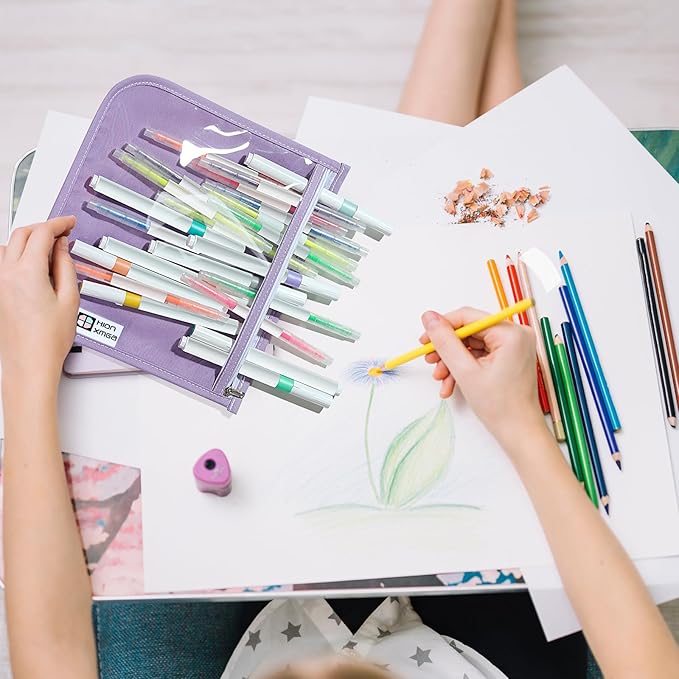 TSA Approved Toiletry Bag, Set of 3 Clear Travel Toiletry Bag Quart Size Zipper Travel Pouch, Waterproof Makeup Cosmetic Bag for Women Men Kids Toiletries Carry on, Purple Large