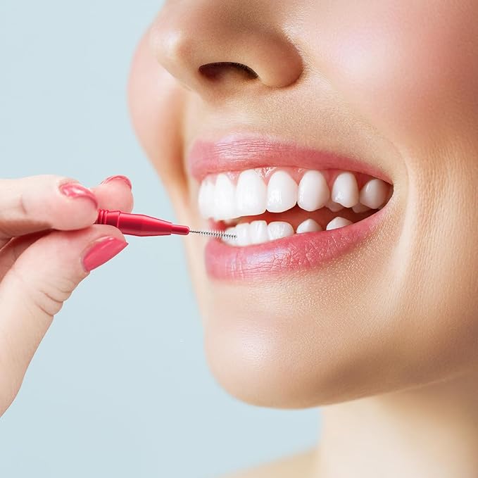 Interdental Brush,Toothpick Tooth Flossing Head Oral Dental Hygiene Brush, Braces Cleaning kit (2.5mm/3mm) 88 Count