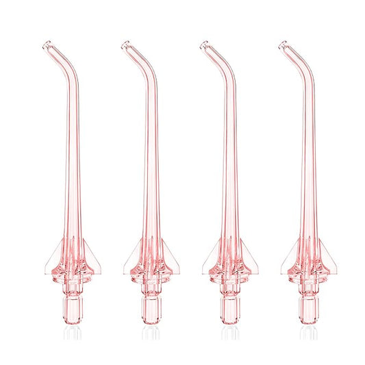 Replacement Water Flosser Tips for COSLUS Oral Irrigator, Dental Flosser Jet Tips Compatible with COSLUS C20 (F5020E), E40 (WFP14), C31 (F5023), C50, and C51 Water Flosser (Pink)