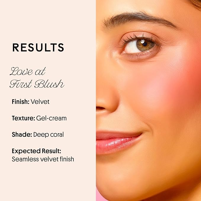 Winky Lux Cheeky Rose Liquid Blush - Gel Cream Makeup with Buildable Color and Lightweight Velvet Finish, Long-Lasting Deep Coral Shade, Darling