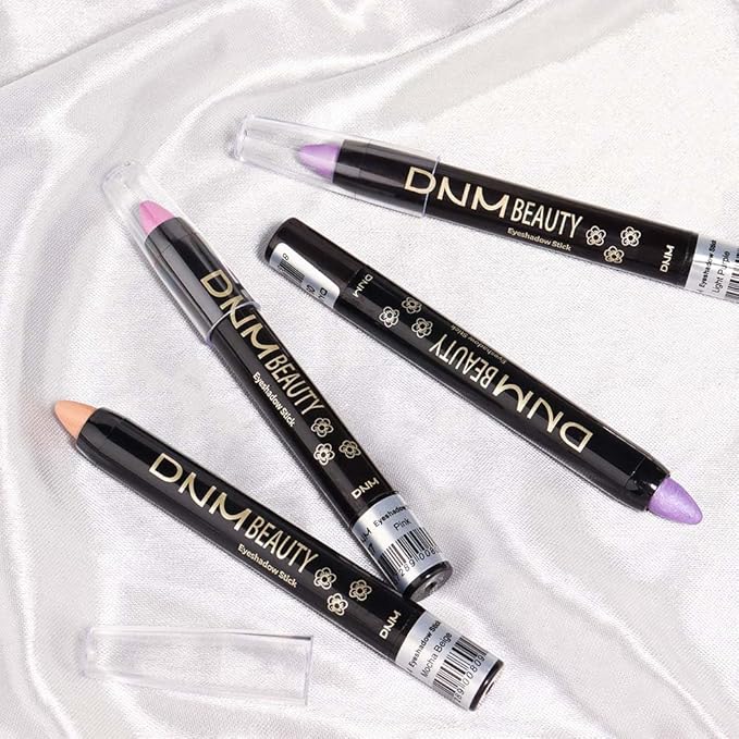 evpct Light Purple Shimmer Cream Eye Shadow Brightener Sticks Set for Eyes, Light Purple Shimmery Matte Pencil Eye shadow Applicator Stick Pen Palette Makeup Waterproof sombras en crema para ojos 08#