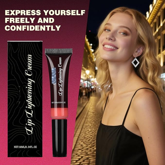 3 PCS Lip Lightening Cream for Dark Lips,Lip Lightener for Smokers and Non-Smokers,Brightening Lip Balm,Help fade lip discoloration,Deep Moisturizing,10ml/0.33fl.oz