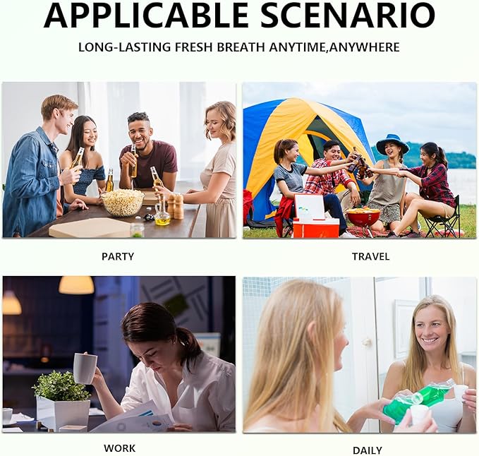 Spearmint Oil Pulling Mouthwash Rinse(237 ml), Cold-Pressed Coconut Mouthwash, Fresh Breath & Oral Care, Cleans Deeply Gentle Yet Effective (1)