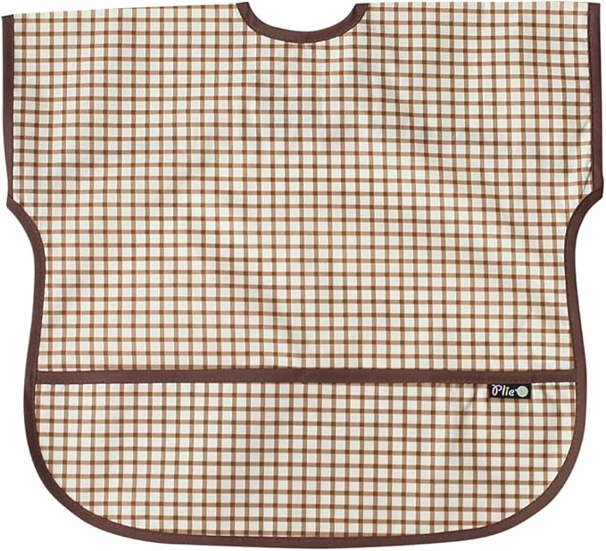 Short Sleeve Waterproof Bib for Toddlers – Easy Clean Feeding Apron for Mealtime, Daycare, Self-Feeding, Lightweight